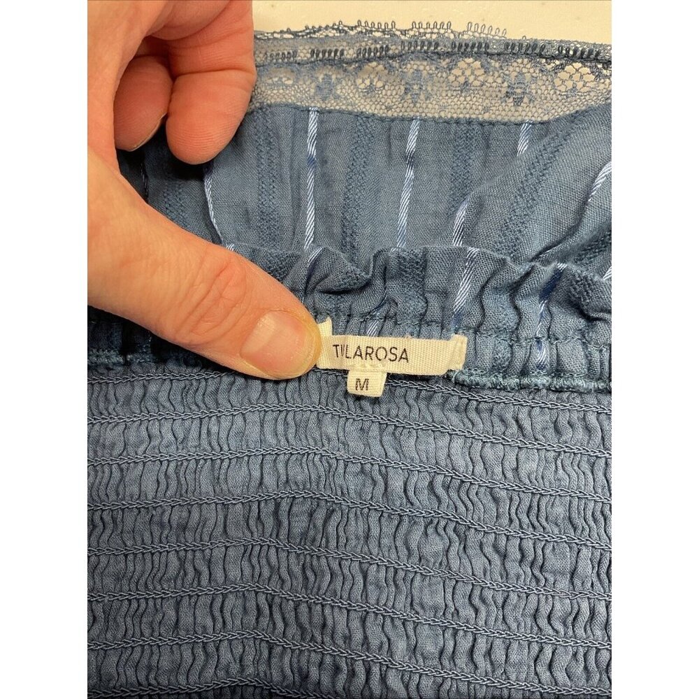Tularosa Blue Ruffled Mini Dress - Picture 5 of 10